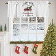 thumbnail image 4 of Valance Curtain for Windows Christmas Curtain Valances Short Window Treatments Panels for Kitchen Bathroom Laundry Room Basement 60 x 14 Inch, 4 of 7