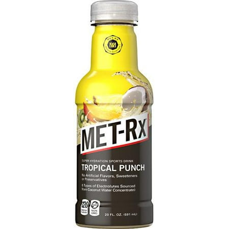 MET-Rx Super Hydration Sports Drink - Tropical Punch / 12- 20 oz (Best Sports Drink For Hydration)