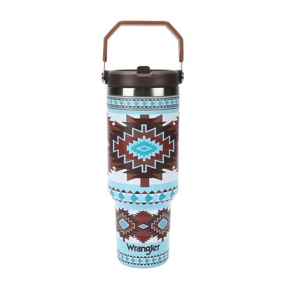 Wrangler Native Pattern 40 Oz Stainless Steel Water Bottle