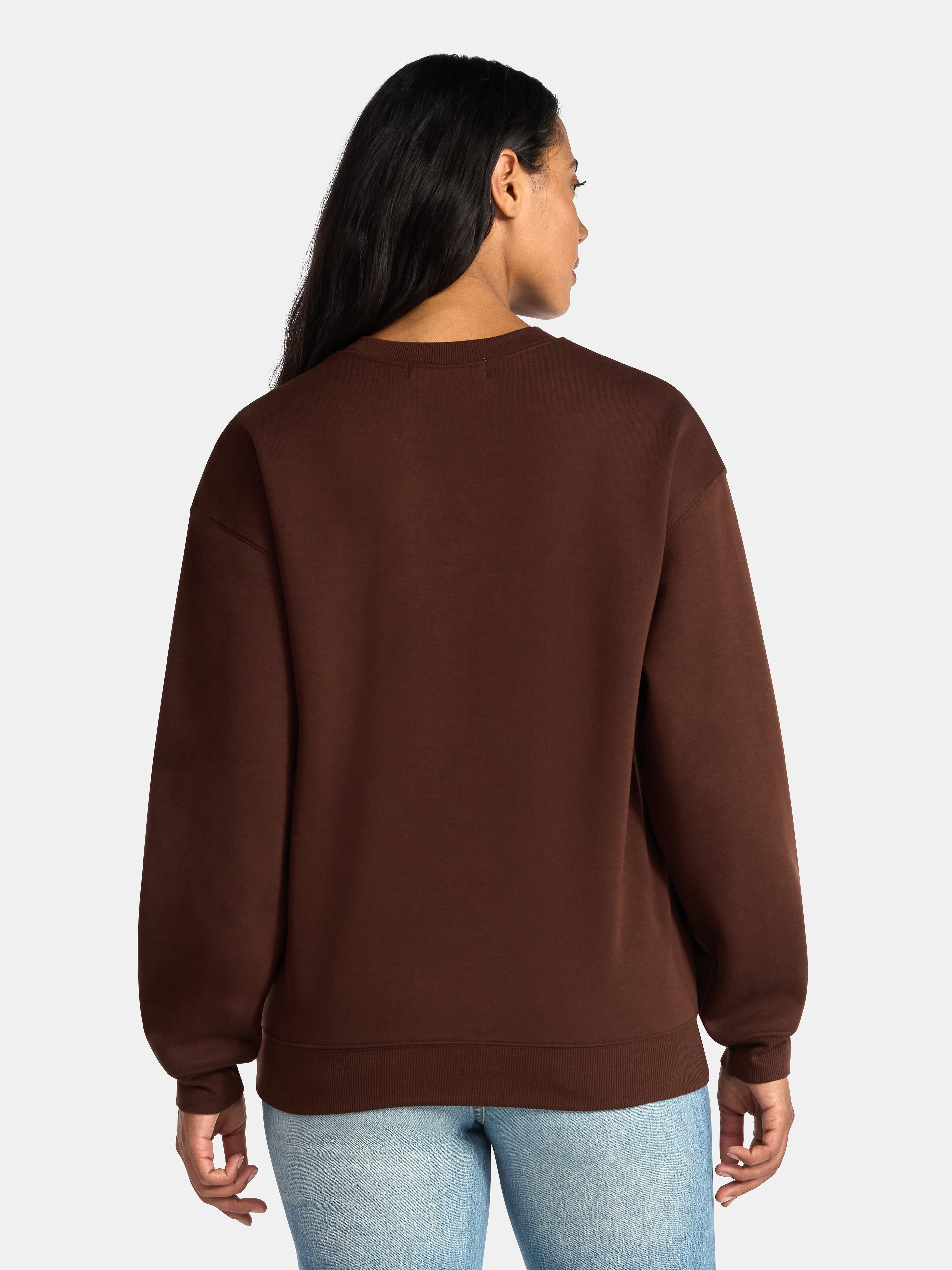 Women's Teddy Bears Embroidered Graphic Sweatshirt with Long Sleeves, Sizes XXS-XXL