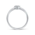 thumbnail image 3 of Diamond Princess 14kt White Gold Round Diamond Cluster Bridal Wedding Engagement Ring 1/5 Cttw, 3 of 4