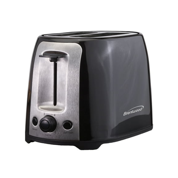 Brentwood 2-Slice Cool-Touch Toaster with Extra-Wide Slots (Black), TS-292BPT