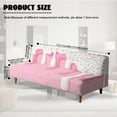 thumbnail image 7 of Jiueut Ice Cream Texture Pattern Armless Futon Cover, Elastic Non Armrest Sofa Cover Anti Dust Couch Protection Home Interior Accessories, 7 of 7