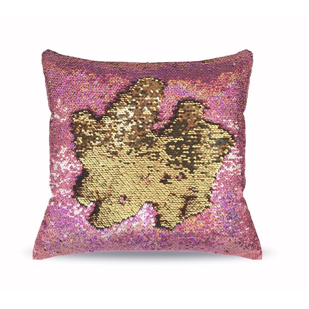 Mainstays Reversible 17" x 17" Sequin Sparkle Pillow