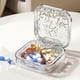 thumbnail image 3 of 4/6 Compartments Portable Pill Box Travel Medication Carry Case Storage Box, 3 of 5