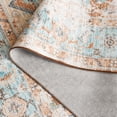 thumbnail image 5 of Safavieh Arizona 6'-0" X 6'-0" Polyester Power Loomed Rug In Turquoise / Rust, 5 of 7