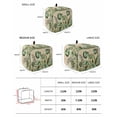 thumbnail image 3 of Green Spring Floral Toaster Cover 2 Slice, Summer Botanical Tulip Vintage Dustproof Bread Machine Oven Cover with Storage Pockets, Fits Most Kitchen Toasters Protector, 3 of 5