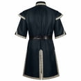 thumbnail image 3 of WRFWUL Mens Medieval Robe Costume Knight Tunic Cosplay Tops Viking Pirate Renaissance Jacket with Belt, 3 of 7