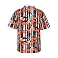 thumbnail image 3 of Daiia Cool Flamingo Hawaiian Shirt for Men Gentle Cotton Regular Short Sleeve Casual-Large, 3 of 9