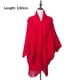 thumbnail image 2 of Poncho tipo chal abierto con parte delantera cálida para mujer, capa con bloques de color, cárdigan de invierno, ponchos para mujer, 2 of 6