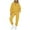 Yellow, variant on Turilly Women's Clothes Sets for Comfort Women's Fashion Casual Stand Collar Long Sleeve Zipper Tops Sweatshirt with Pocket and Drawstring Pants Suits Set