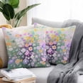 thumbnail image 3 of Outdoor Pillow Cover Watercolor Flower Floral Set of 2 Waterproof Throw Pillowcases Branch Leaves Decorative Patio Furniture Pillows for Couch Garden Indoor & Outdoor Use, 3 of 9