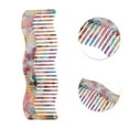 thumbnail image 2 of Unique Bargains 1 Pc Durable Wave Hair Comb Multicolored Acetate Sheet, 2 of 5