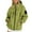 Green#34, variant on Evdexr Waterproof Rain Jacket Women Lightweight Raincoats Long Sleeve Light Weight Rain Coats with Hood Zip Up Plus Size Multipockets Hiking Windbreaker Jacket White 3XL