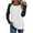 010White, variant on Generic Womens Long Sleeve Tops Workout Jersey Shirts Baseball Style Raglan Tshirts Casual Color Block Tees Comfy Steetwear