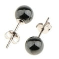 thumbnail image 4 of 1 Mm Pequeñas de Agua Dulce Naturales Reales de Plata Joyería Yuyangstore Aretes de perlas de agua dulce, 4 of 5
