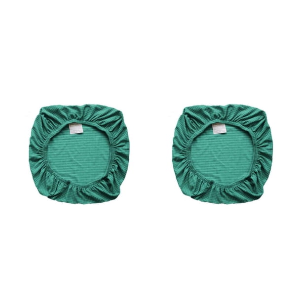 Funda de cojín Inteprter para silla Protector de respaldo Color sólido Verde 2Conjunto