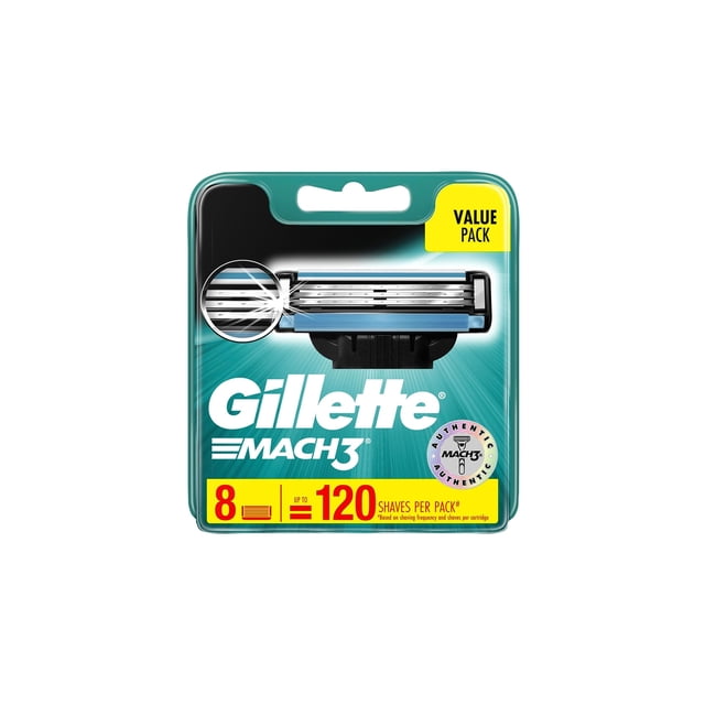 Cartuchos de recarga para Razor Gillette Mach 3, 8 unidades