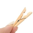 thumbnail image 4 of Fenzer Clothes Pins Wood for Hanging Clothes, 3.5 Inch【100pcs】 Heavy Duty Wooden Clothespins, Clothes Pins for Craft, Wooden Clips for Pictures. | Rust Resistant, 4 of 7