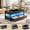 Brown, variant on Lift Top Coffee Table with 2 Drawers, Charging Station featuring 2 AC Outlets & 2 USB Ports, LED Lighting, Multi-functional Wooden Dining Table for Living Room, Black