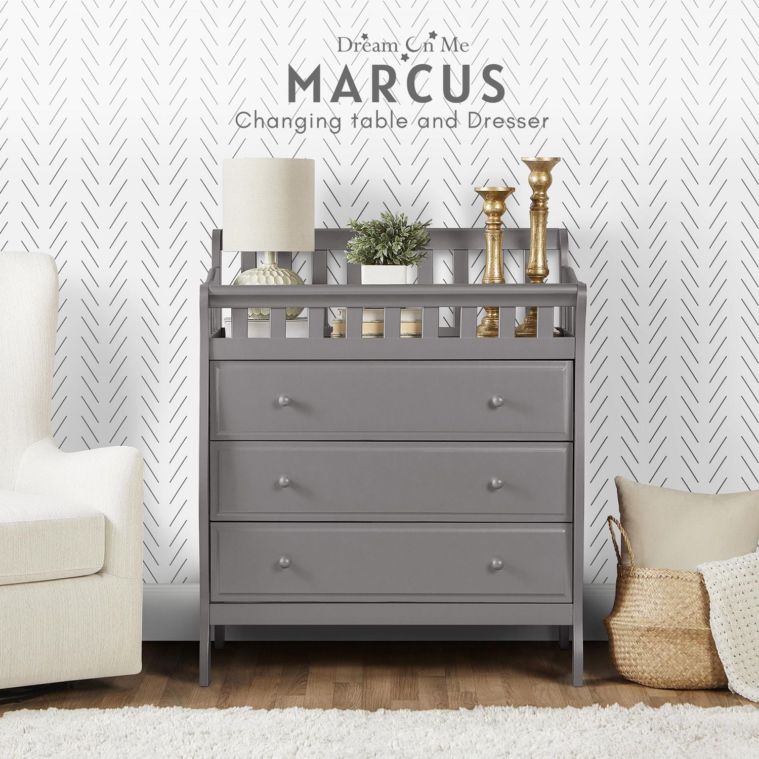 Dream On Me Marcus changing Table and Dresser
