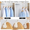 thumbnail image 4 of 30 Pieces Clothes Hanger Connector Hooks Hanger Clip Drop Connecting Grip Clothing Rack Extension Space Saving Hook Home Storage Hook for Coat Hangers Organizer,White+Pink+Blue, 4 of 5