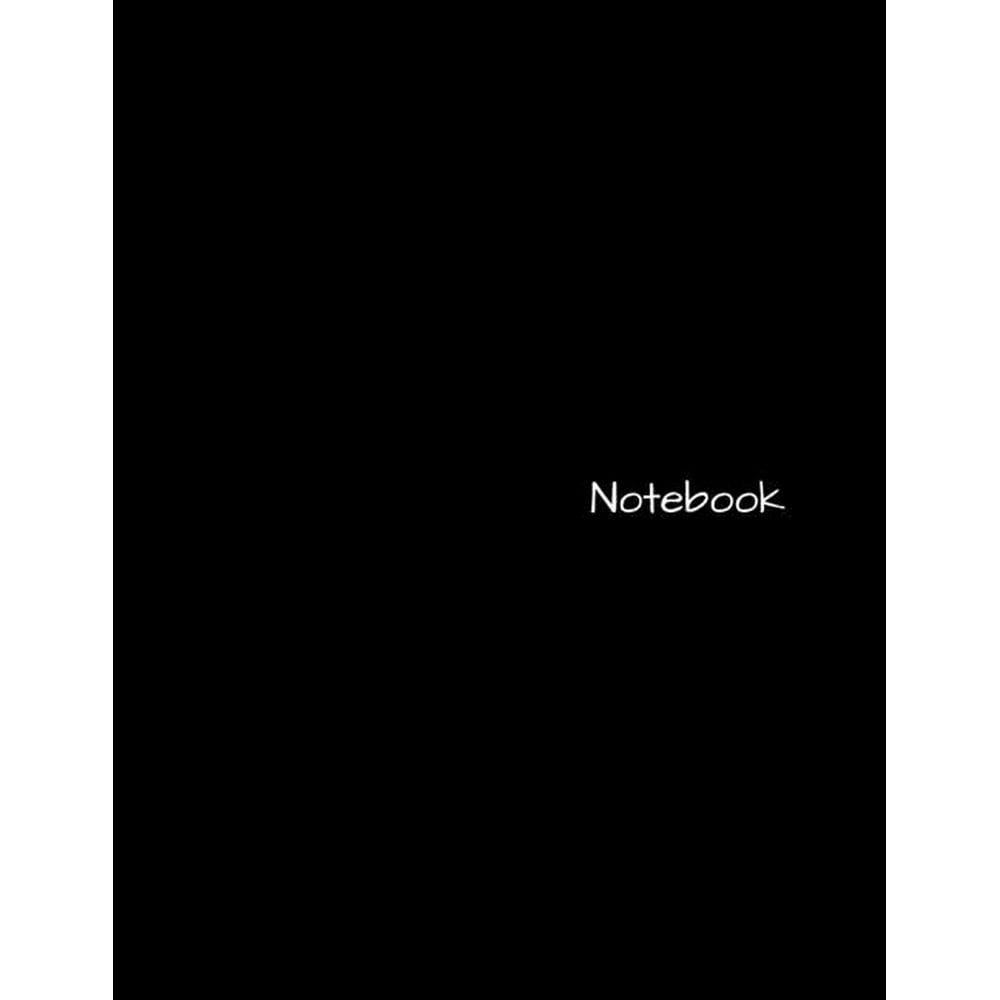 Notebook Large Black Composition Notebook (Paperback)
