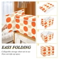 thumbnail image 2 of Yayeee Collapsible Cube Storage Bin with Lid Fabric Closet Decorative Basket with Handles, Orange Geometric Circles, 2 of 7