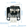 thumbnail image 3 of Limit Switch 3D Printer Part Accessories Mechanical Switch for 3D Printer Switch Module Replacement for CR-10/10S/V2 Ender 3/3S, 3 of 9