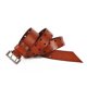thumbnail image 2 of Cinturón de doble punta para hombre, cinturón de mezclilla de cuero de 2 agujeros para hombres para regalo del día del padre para papá abuelo, rojo-marrón, 47.2"-49.2" WD.WDQZL electrónico, 2 of 5