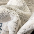 thumbnail image 3 of Well Woven Serenity Capa Southwestern Solid & Striped Ivory Blue 7'10" x 9'10" Area Rug, 3 of 8
