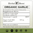 thumbnail image 2 of Herbal Roots Organic Whole Bulb Garlic Pills, 600 mg, 60 Vegan Capsules, 2 of 10