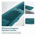thumbnail image 3 of Unique Bargains Faucet Mat for Kitchen Sink Splash Guard Sink Area Mat Green, 3 of 7