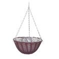 thumbnail image 2 of Wall Hanging Basket Flower Pot Imitation Rattan Crafts Breathable Durable Pot Decoration For Home-Hanging Basket 20Cm, 2 of 2