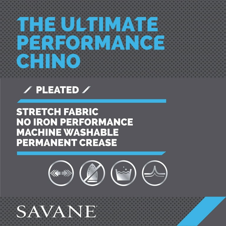 Savane men's pleated performance shop chino pant