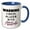 Blue/White, variant on 3drose, Simple Text About Chess, 11oz Two-tone Yellow Mug