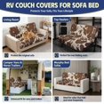 thumbnail image 5 of Aplkyhs Brown Cow Print 2 Piece RV Folding Sofa Covers Stretch Non-Slip Camper Slipcovers for Jackknife Sleeper Sofa Machine Washable Pets Friendly Furniture Protector, 5 of 6
