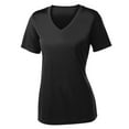 thumbnail image 6 of Yellow Rooster Women's PosiCharge Competitor V-Neck Tee Black XS, 6 of 7