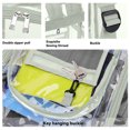 thumbnail image 4 of PayUSD Clear Backpack Heavy Duty Stadium Approved Waterproof PVC Transparent Book Bag with Reinforced Strap for School Work Travel Festival, Gray Green, 4 of 7