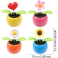 thumbnail image 2 of YVE Orange Solar Dancing Decor,Solar Powered Dancing Sun Flower,Window Sun Catcher,Car Dashboard Decor Portable Suncatchers,Car Dashboard Swinging Doll Car Desktop Home Orna t,Solar Power Kits-5166, 2 of 5