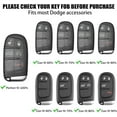 thumbnail image 6 of 2PCS Silicone Key Fob Cover Protector for Challenger Charger Durango Journey Dart 5 Buttons Keyless Fit for Dodge Accessories Key Shell (Red Trim and Blue Trim), 6 of 7