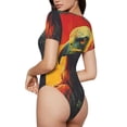 thumbnail image 2 of Balery Hawaiian Style Bald Eagle Body de cuello redondo de manga corta para mujer Tops de manga corta Tops básicos-Medium, 2 of 7