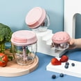 thumbnail image 3 of Dream Lifestyle Manual Food Chopper, Manual Garlic Chopper Onion Grinder, Hand Pull String Vegetable Chopper Blender, Hand Pull Mincer Blender Mixer Food Processor for Fruits Minced Meat Herbs, 3 of 8