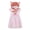 Bambi Pink Brown, variant on Disney The Aristocats Toddler Girls' Cosplay Hooded Dress Marie Pink White