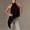Black, variant on Women's Lace Asymmetrical Top,Women Satin Sleeveless Mo Ne Lace Trim Tank Top Elegant Baless Asymmetric Hem Going Out Halter Tops Beige L