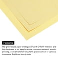 thumbnail image 4 of 50Pcs Leather Texture Paper Binding Covers, Binding Presentation Covers, 8.5x11.5 Inches, 8 Mil 58 Lb, Light Yellow, 4 of 7