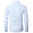 thumbnail image 4 of TANSILING Men's & Big Men's Classic Fit Dress Shirt with Long Sleeves, Sizes S-3XL, 4 of 6