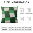 thumbnail image 5 of GOSMITH  Christmas Decorative Plaid Throw Pillow Covers Classic Checker Pillowcases Retro Cushion Cases for Sofa Outdoor Waterproof Patio Garden Green and White, 5 of 5