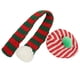 thumbnail image 2 of Juego de gorro y bufanda para perro, adorable gorro de punto navideño para mascotas, gatos, perros pequeños, medianos y grandes (rojo verde M), 2 of 5