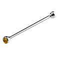 thumbnail image 2 of Men Necktie Tie Clip Bar Clasp Shirt Cravat Pin Skinny Collar Brooch Gold Crystal, 2 of 8